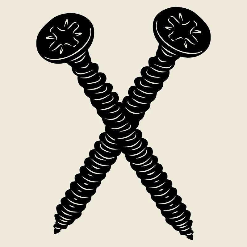 Two screws crossed