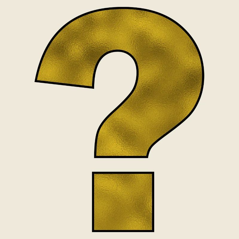 Punctuation Mark Question Mark Gold