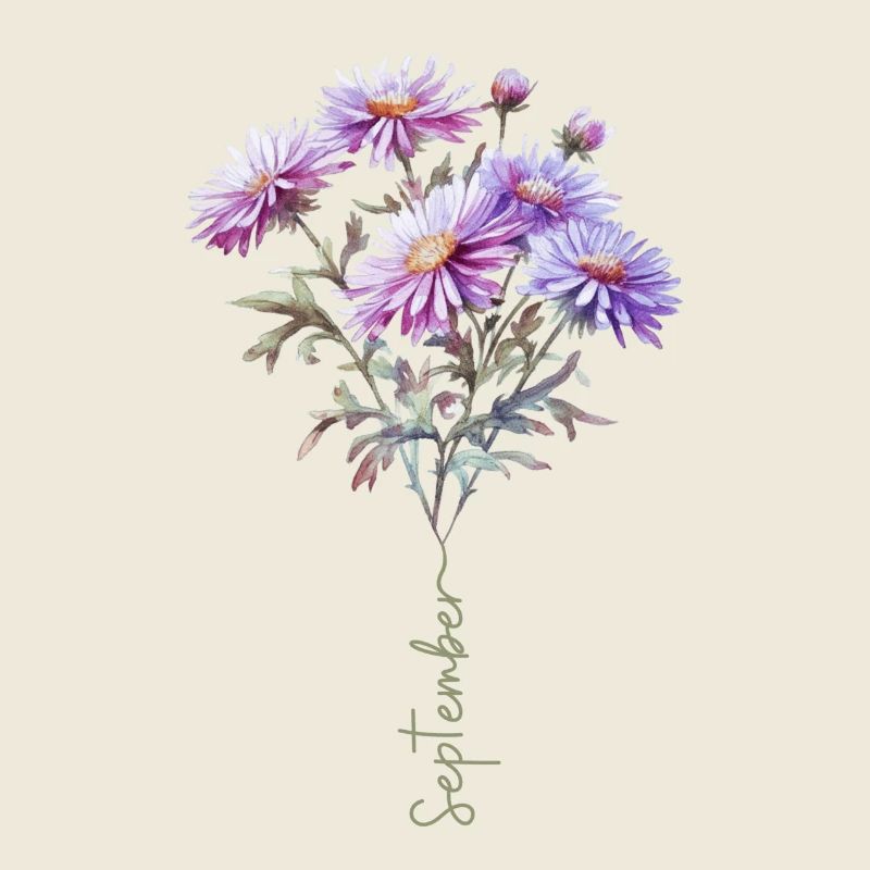 Bouquet de gâteau d’aster fleur de septembre