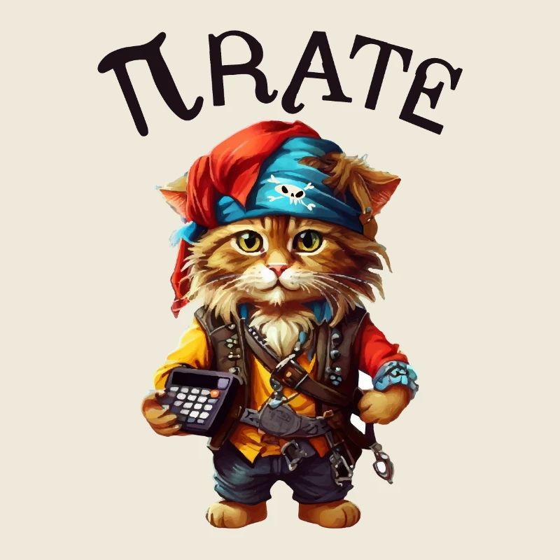 Chat pirate de Pi Day