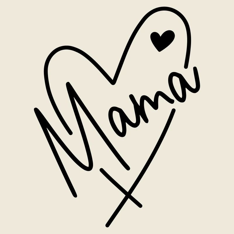 Mama Herz Mutter Kind Liebe Muttertag Geschenk