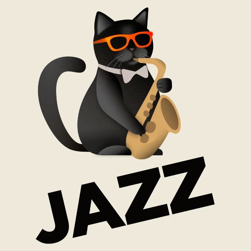 Saxophone Jazz Cat