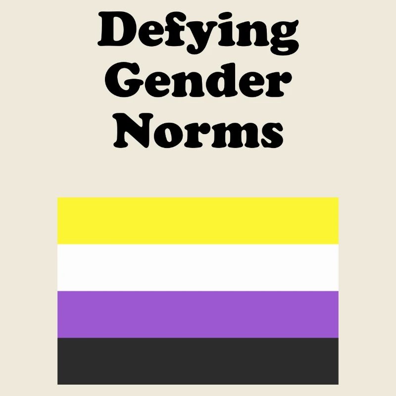 Non Binary Flag Defying Gender Norms