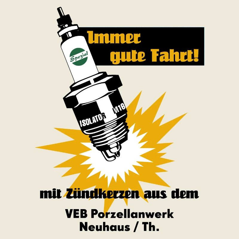 Zündkerzen Werbung DDR Retro