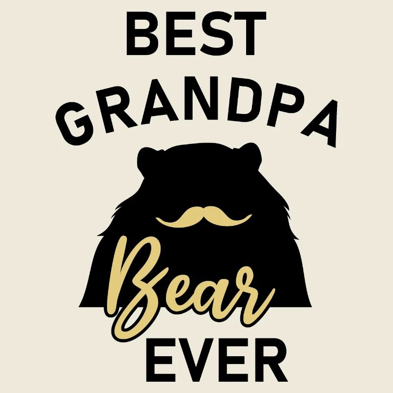 Le meilleur grand-père ours de tous les temps. Version noire et dorée