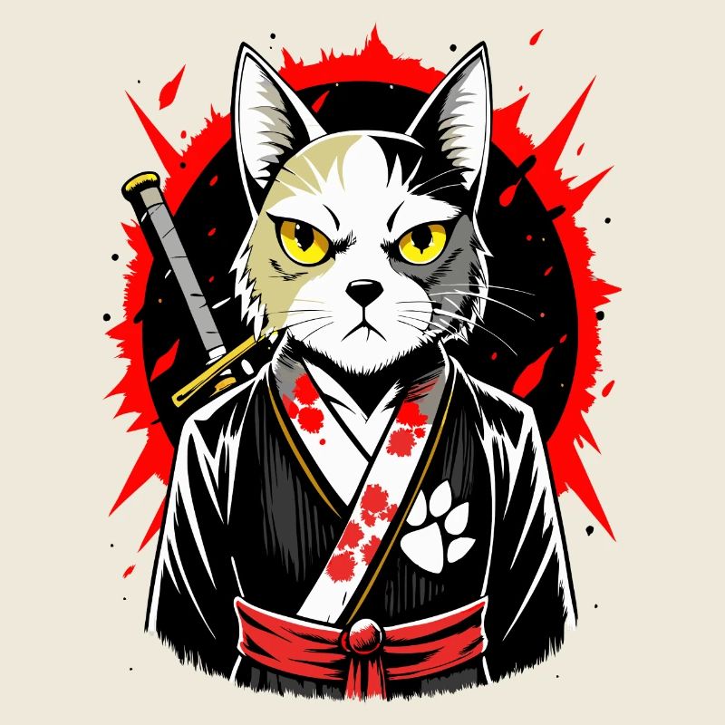 Samurai cat