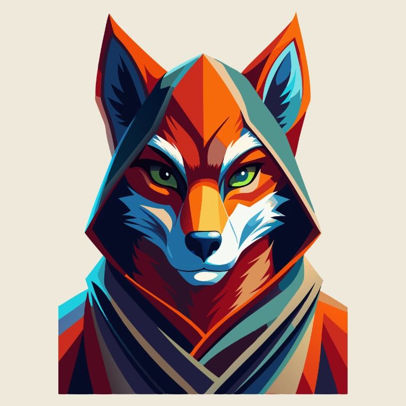 Fuchs gekleidet