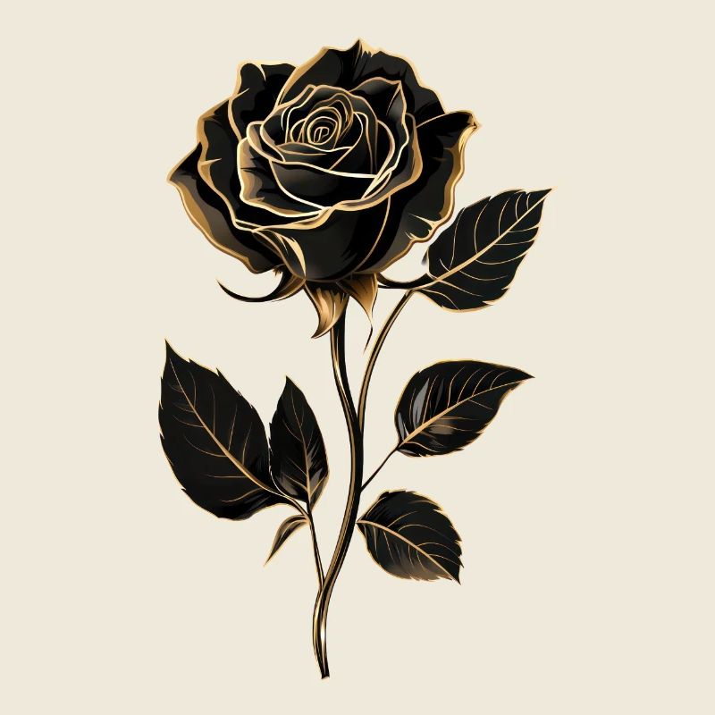 Schwarze Rose