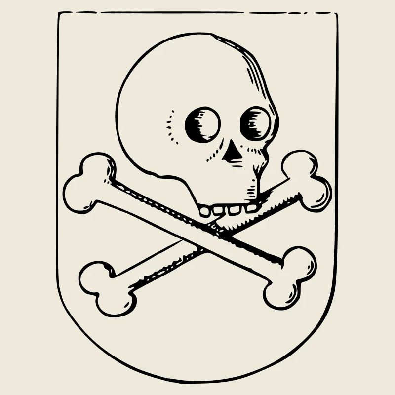 Schädel und Knochen