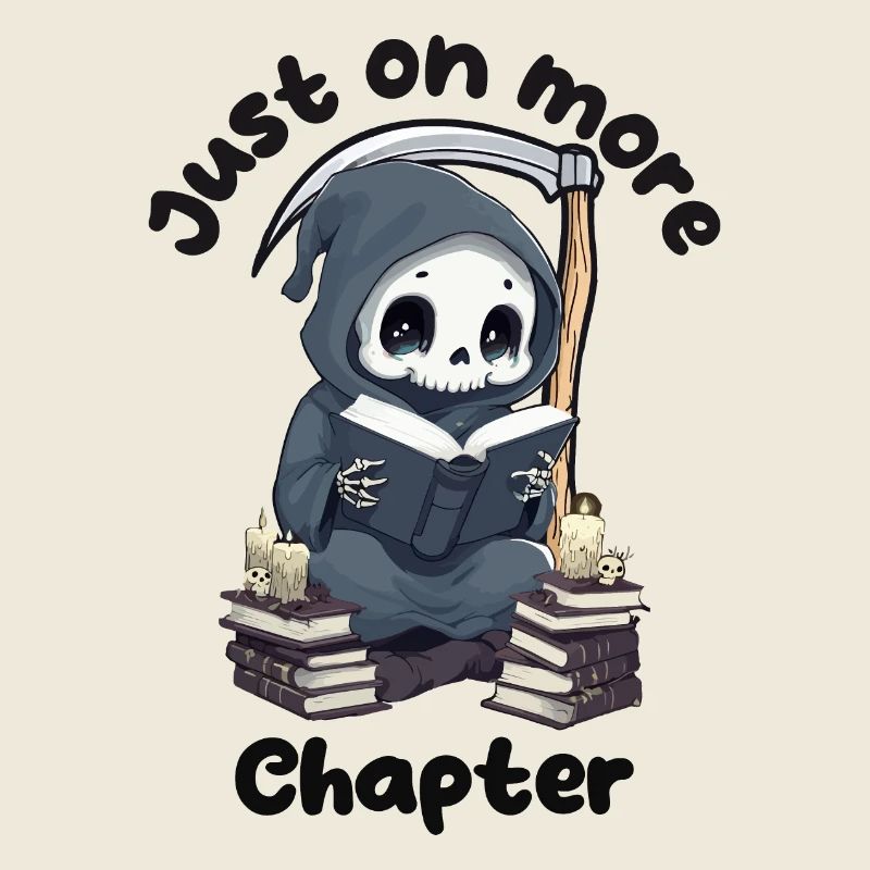 Cute Grim Reaper, Just One More Chapter Halloween