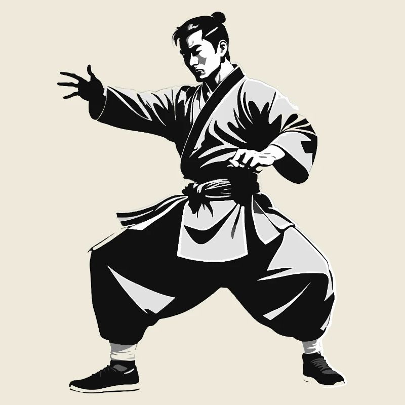 Moine Shaolin - Arts Martiaux Sticker