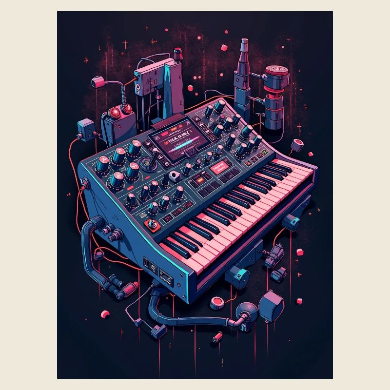 Futuristic Analog Syntheziser