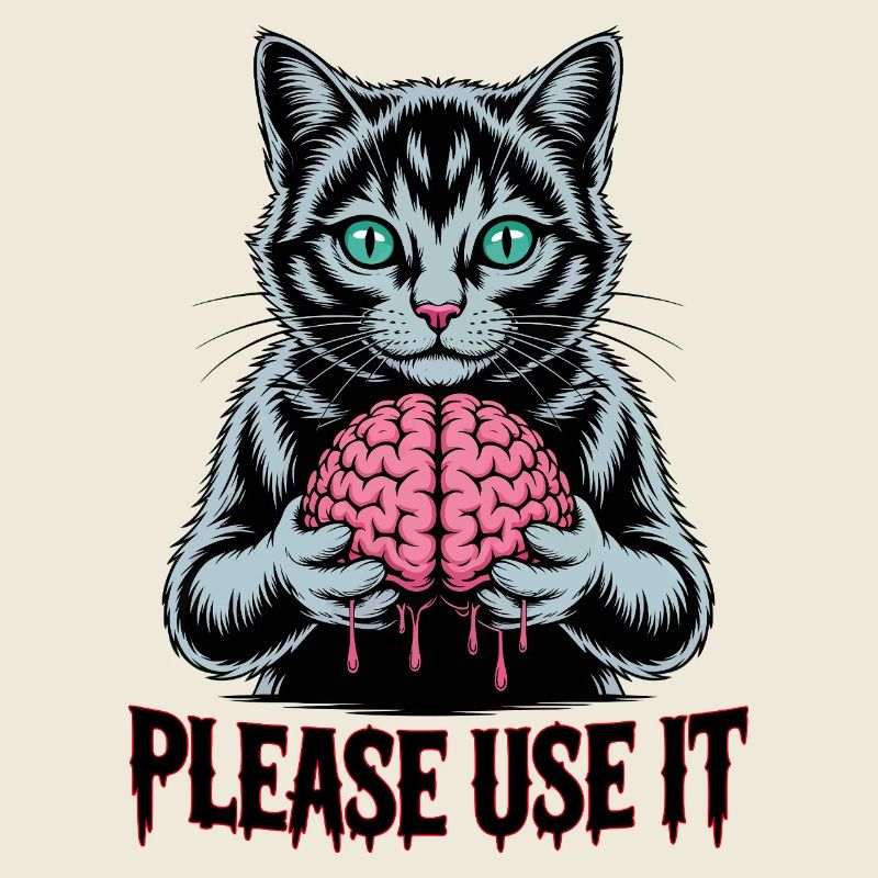 Zombie-Katze, bitte benutzen Sie sie