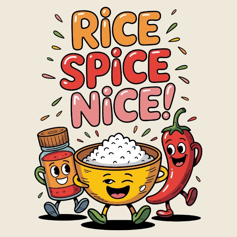 Fried Rice Spice Nice Hot Rice
