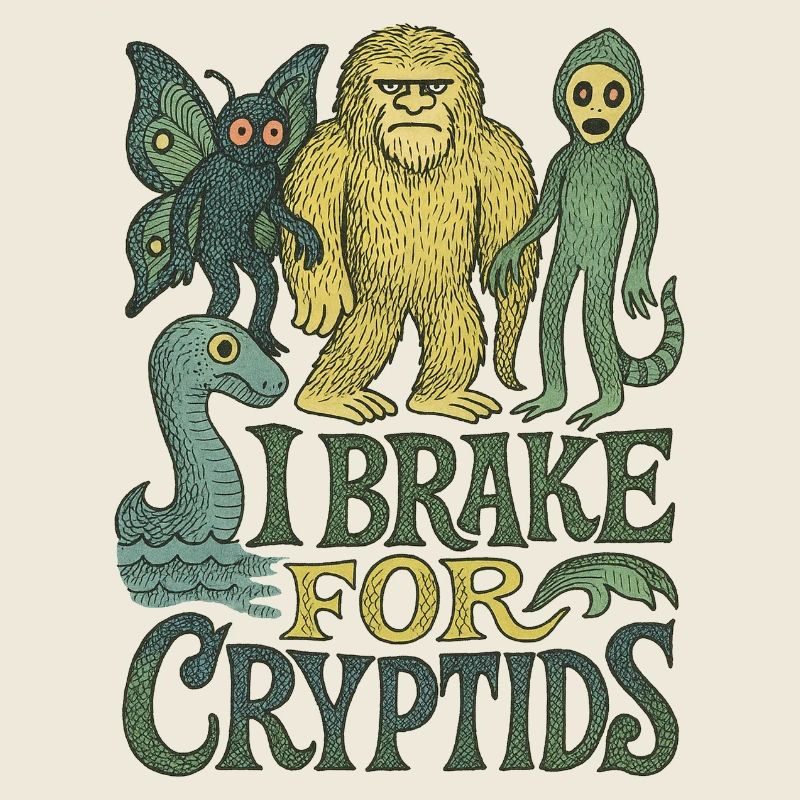 Cryptid Creature Nature Illustration