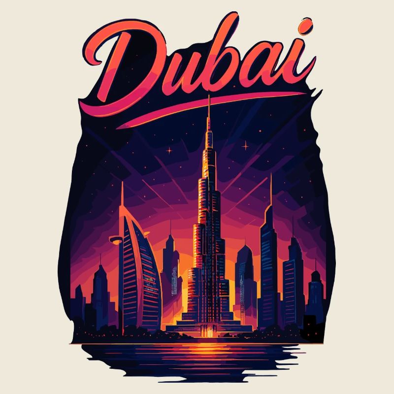 Dubai Golftiger Stadt Arabische Emirate Geschenk