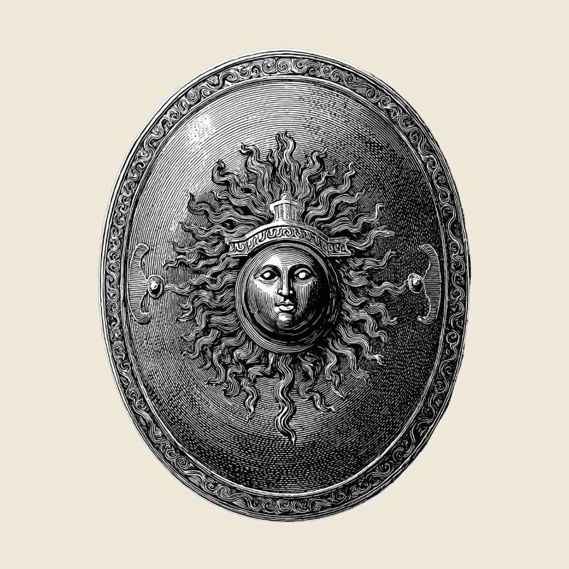 Antique Shield – Classic Engraving