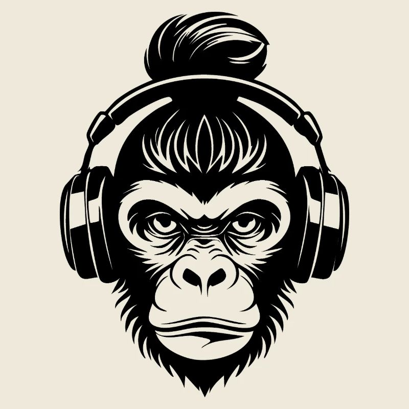 Monkey Head Skate Rhythm Beat Shirt