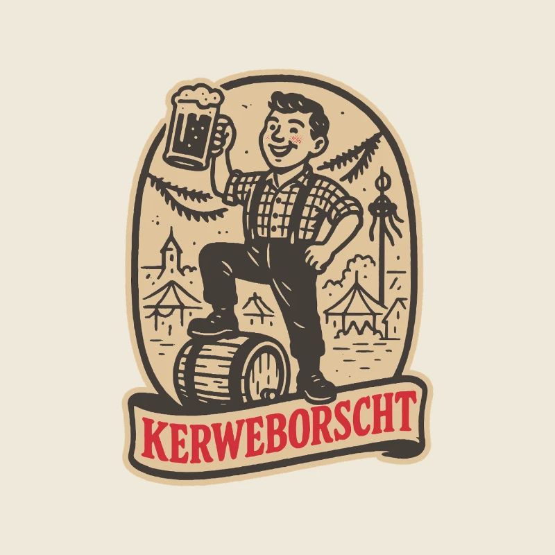 Kerweborscht – illustrierter Dialekt und Tradition