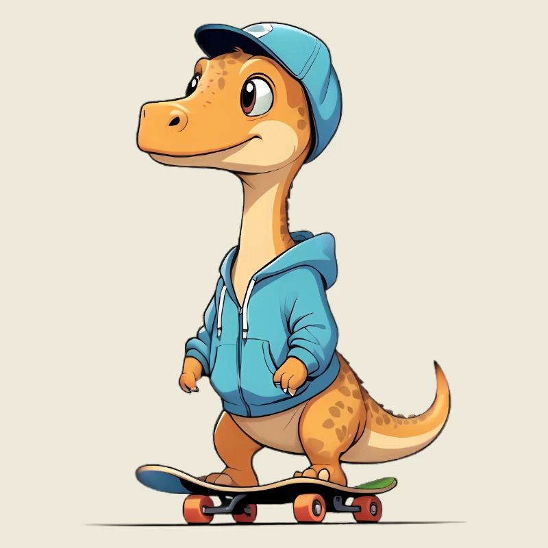 Conception du sweat à capuche Dino Skater