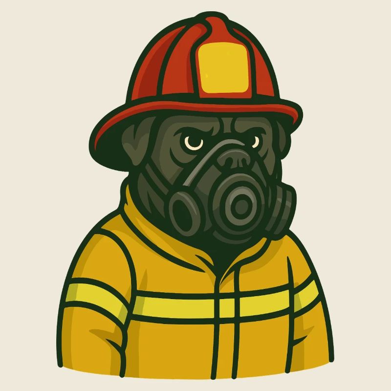 Masque à gaz pompier