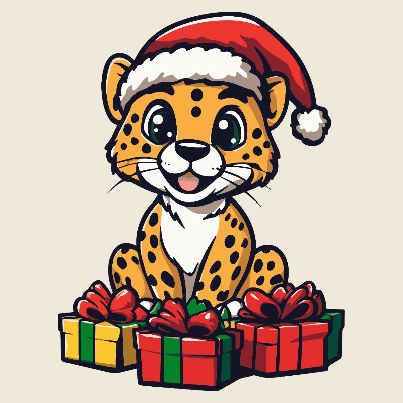Cadeaux de Noël guépard