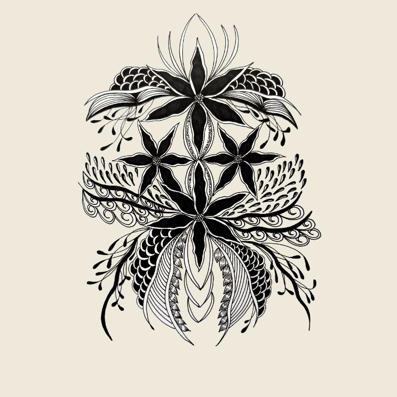 Blumen-Mandala Ornament