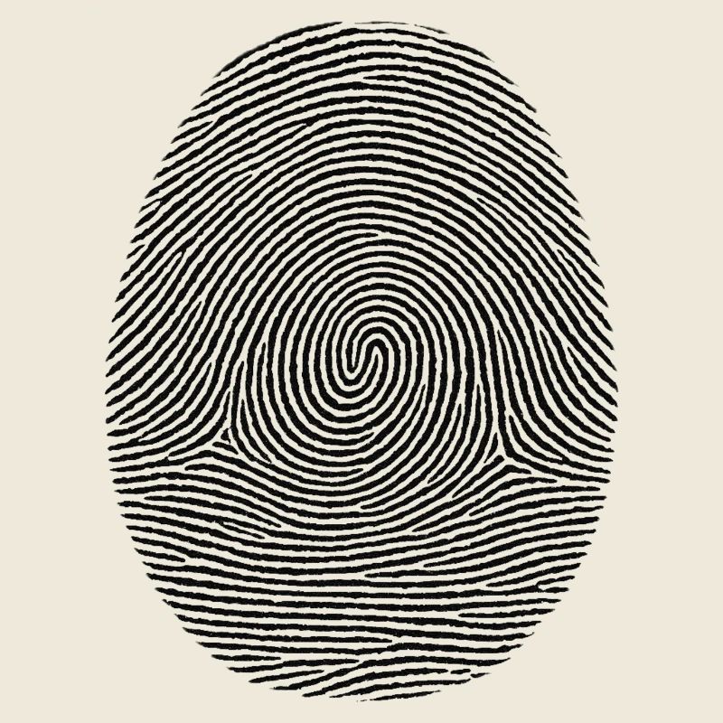 Fingerabdruck Muster Noir