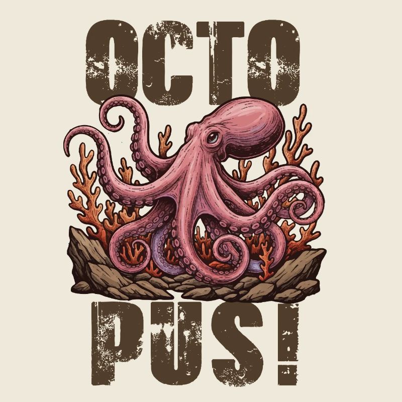 Vintage Giant Octopus Octopus