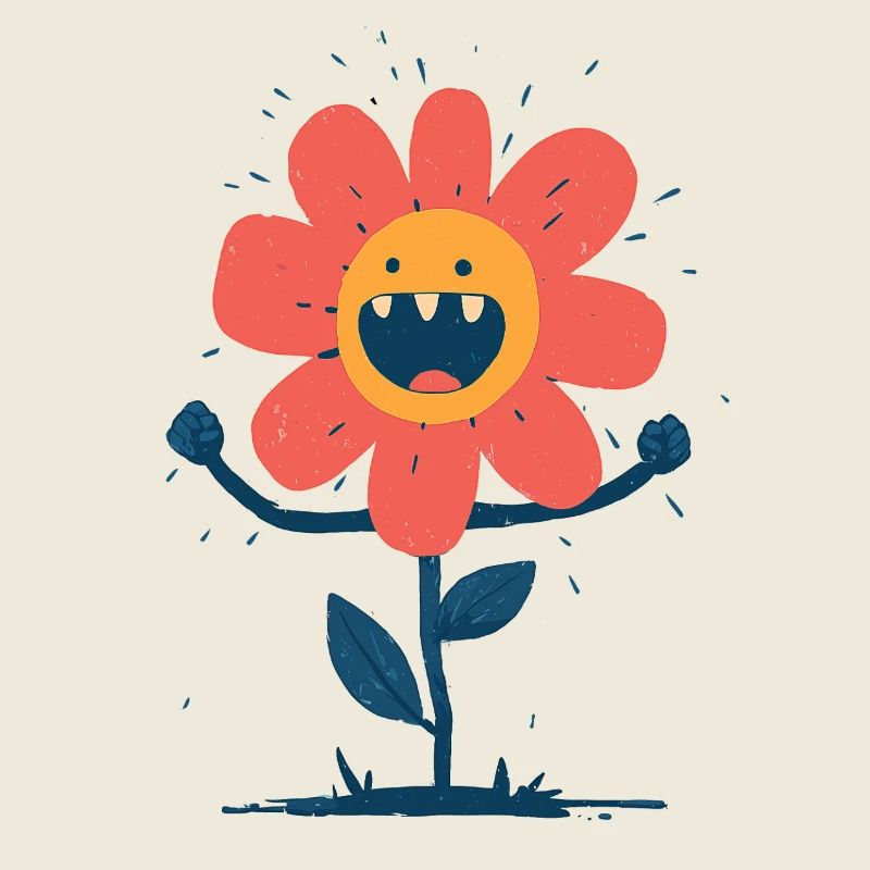 Lachende Monsterblume