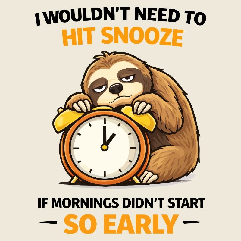 Hit Snooze So Early Sloth