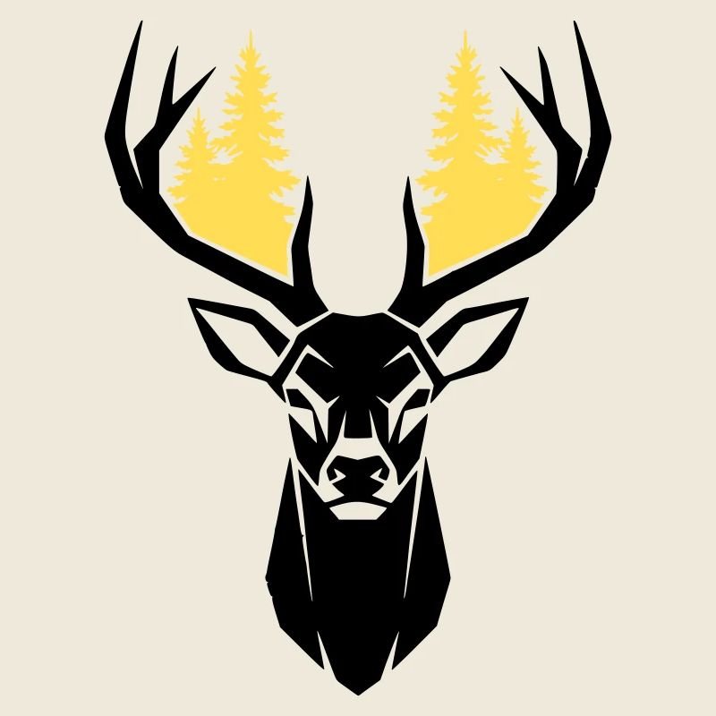  Hirschkopf Wald Silhouette