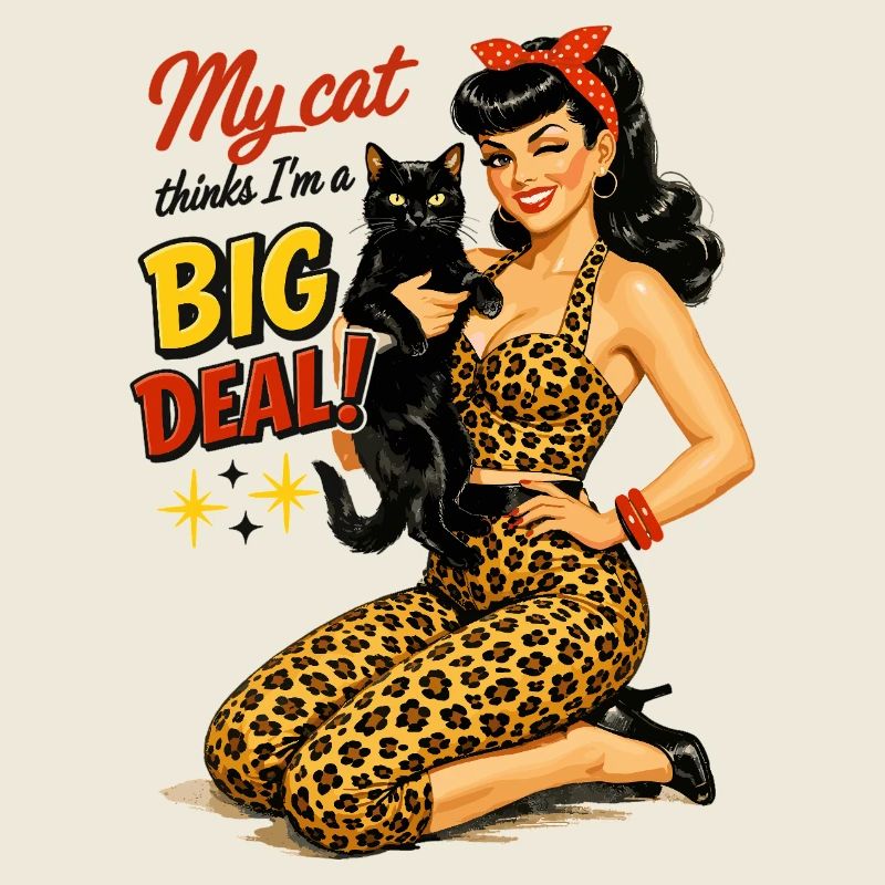 Rockabella & Chat : Mon chat pense que je suis une grande chose