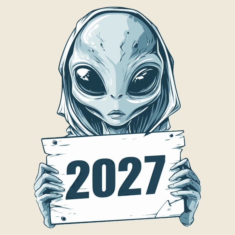 hellblaues Alien 2027