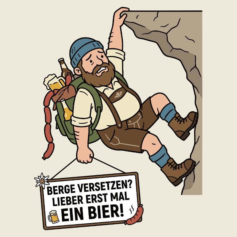 Berge versetzen Bier Humor