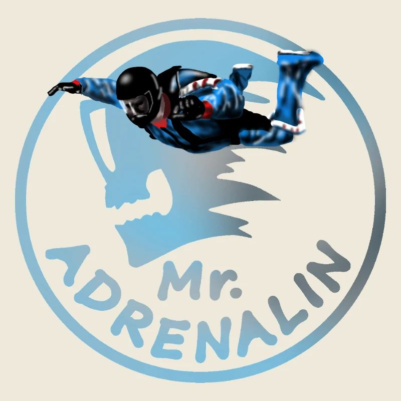 Mr. Adrenalin Skydiver Sprunglogo