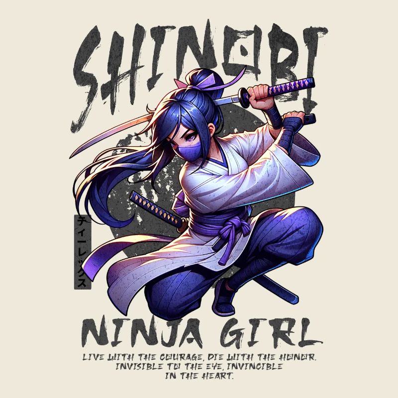 Fille ninja shinobi