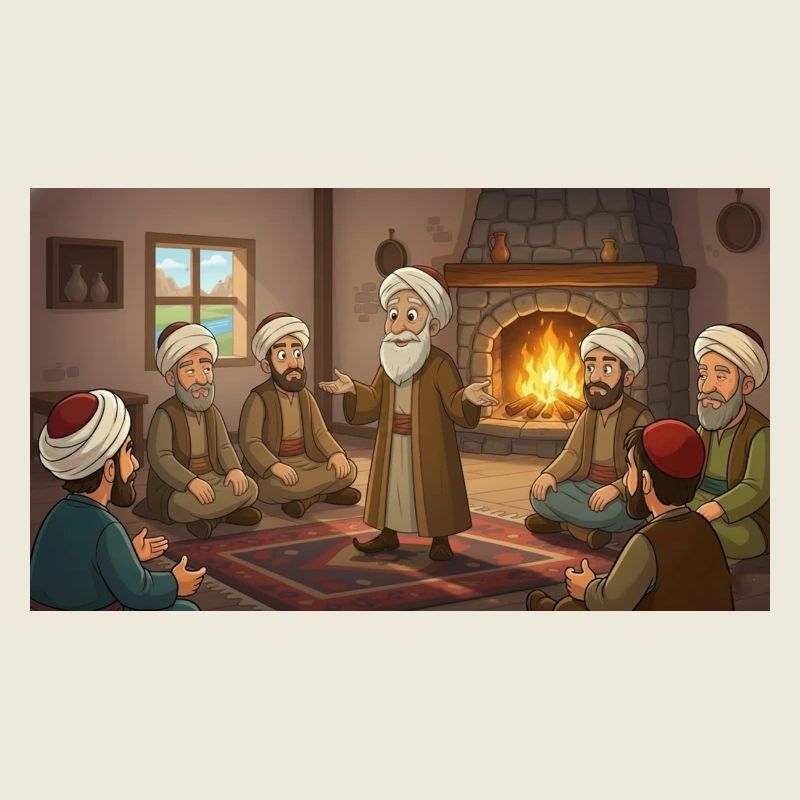 Sagesse près de la cheminée : Le sage narrateur