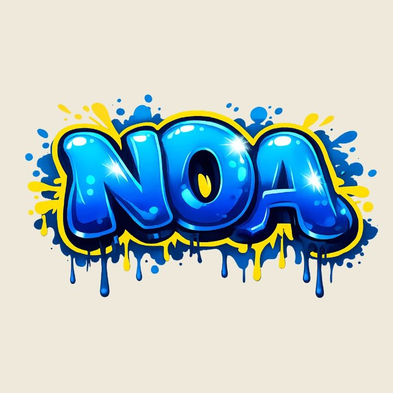 NOA GRAFFITI NAME FOR PERFECT GIFT PRINTABLE