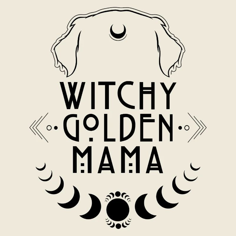 Witchy Golden Mama Hunde Hexe Hexen Retriever