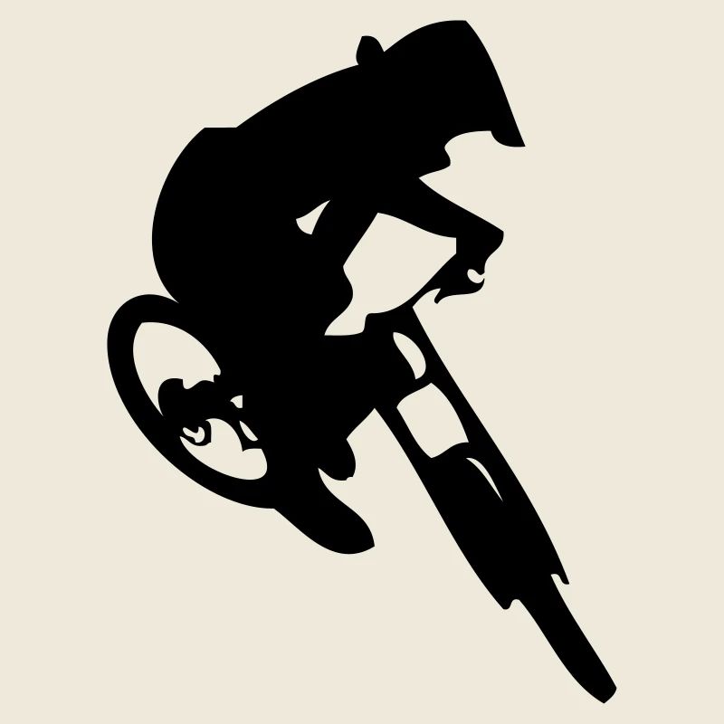 Saut en vélo de descente