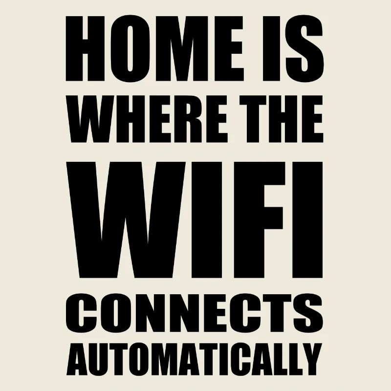 Wifi home black