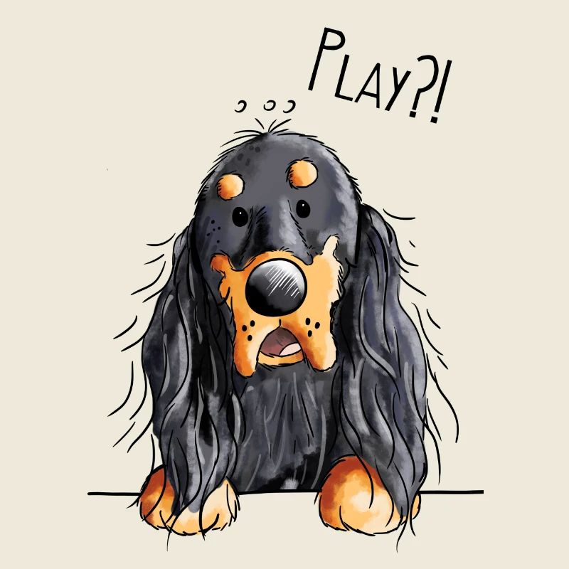 Gordon Setter - Hund - Dog - Hunde - Comic