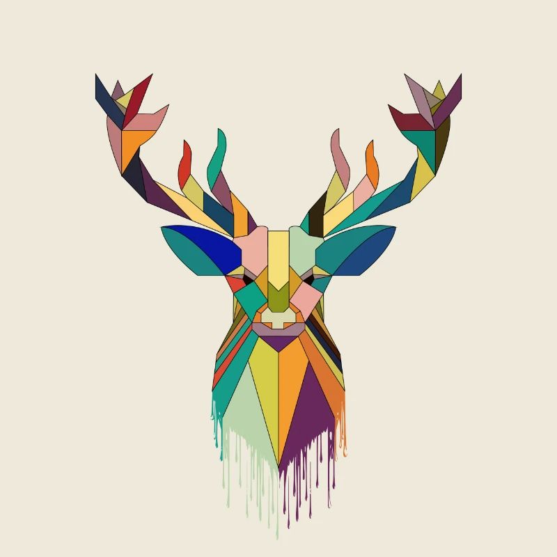 Nature colorful deer