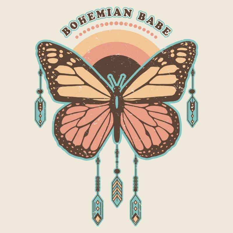 Bohemian Babe - Papillon Boho Rétro