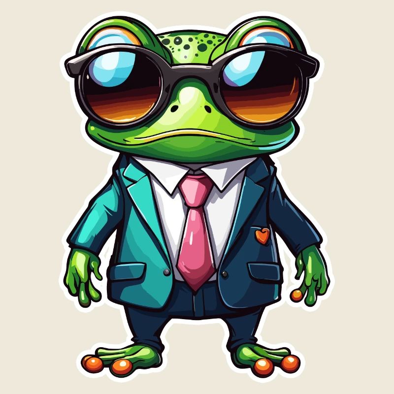 Frosch / Tier / Quack / Kröte / Teich / hüpfen