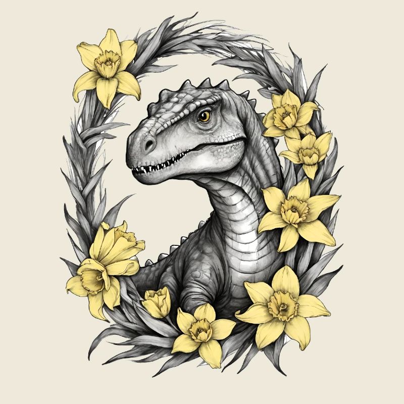 Jonquilles de dinosaures Trex