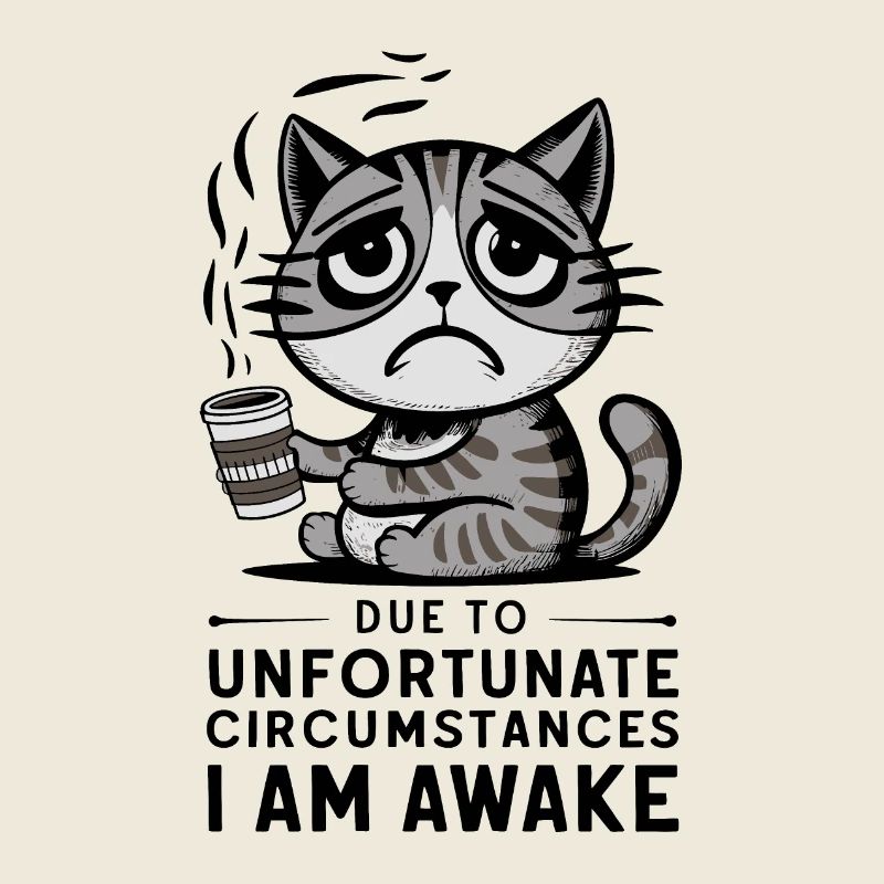 Due to unfortunate circumstances, I am awake Cat