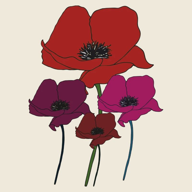 Poppy bouquet