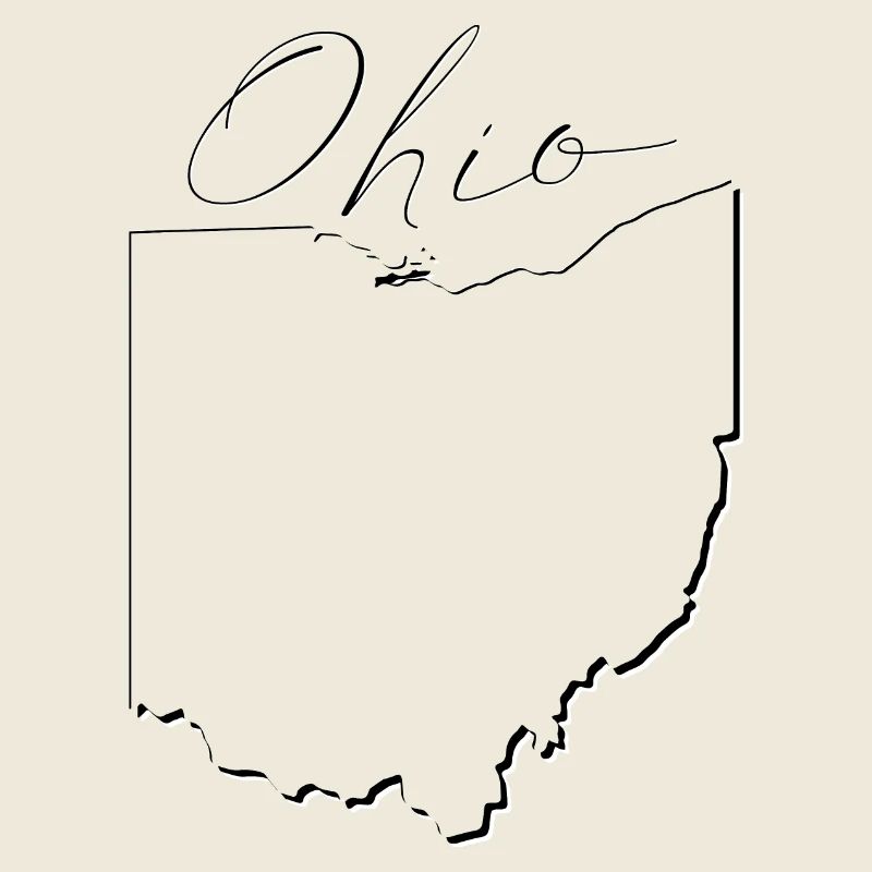 Ohio (United States) | Map | Shadow Script